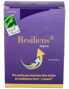 100% Natural Resiliens Deporte 60 Cápsulas