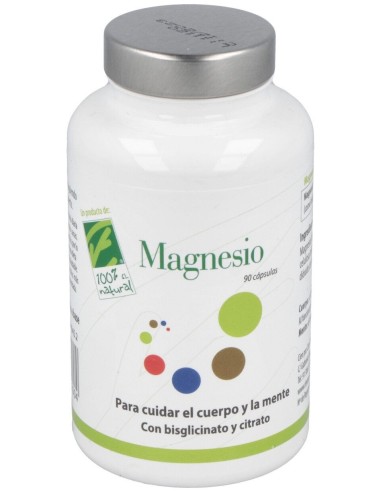 100% Natural Magnesio 90 Cápsulas