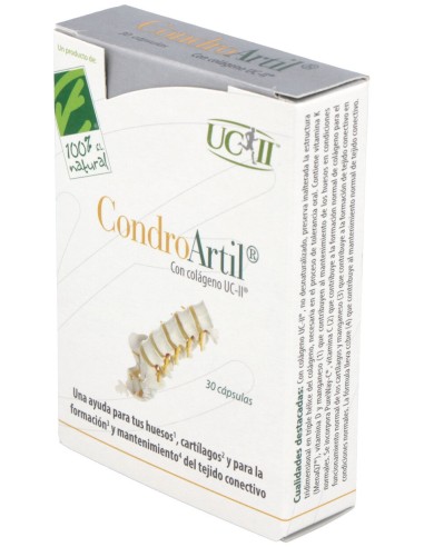 100% Natural Condroartil Con Colágeno Uc-Ii 30...