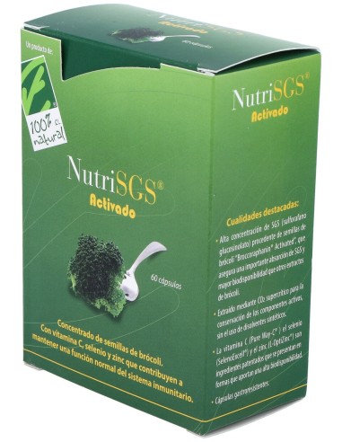 100% Natural Nutrisgs 60 Vcaps