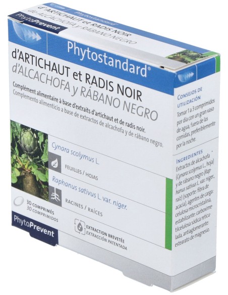 Phytostandard Alcachofa Y Rabano Negro 30 Comp