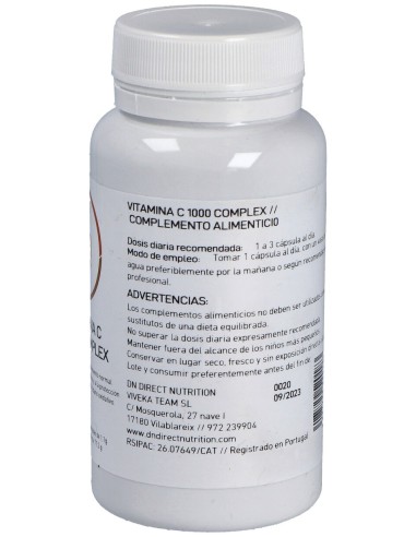 Direct Nutrition Vitamina C 1000Ui Complex...