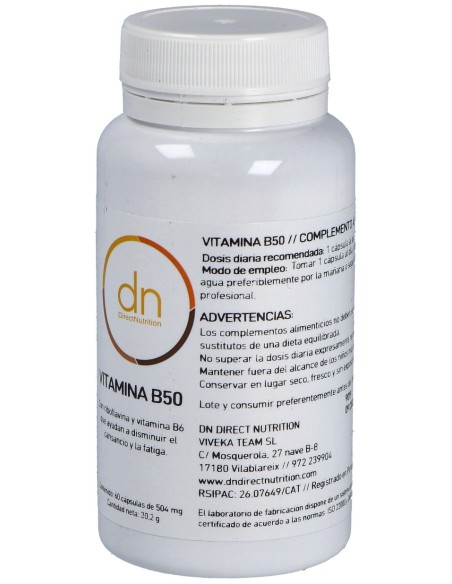 Direct Nutrition Vitamina B50 Complex