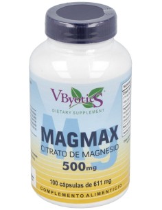 Vbyotics Magmax Magnesio Citrato 500Mg 100Caps