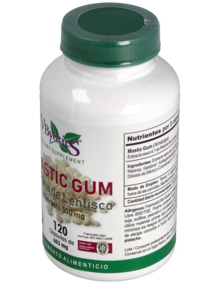 Vbyotics Mastic Gum Extracto De Resina De Lentisco 120Caps