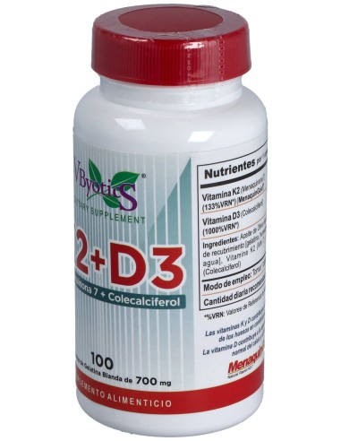Vitamina K2+D3 100Perlas