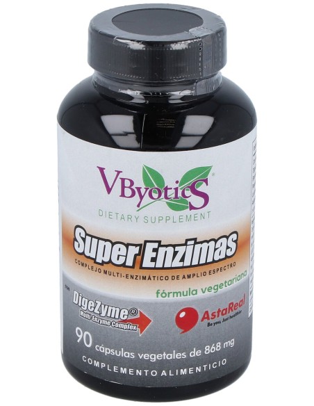 Vbyotics Super Enzimas Vegetales 868Mg 90Caps