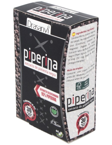 Drasanvi Piperina Extracto 95% 60Cáps