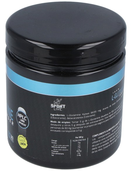 L-Glutamina Limon 300Gr. Sport Live