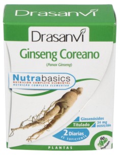 Nutrabasics Ginseng Coreano 60Caps.