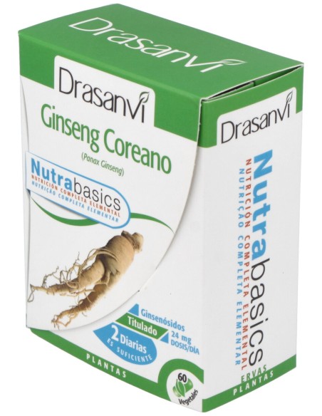 Nutrabasics Ginseng Coreano 60Caps.
