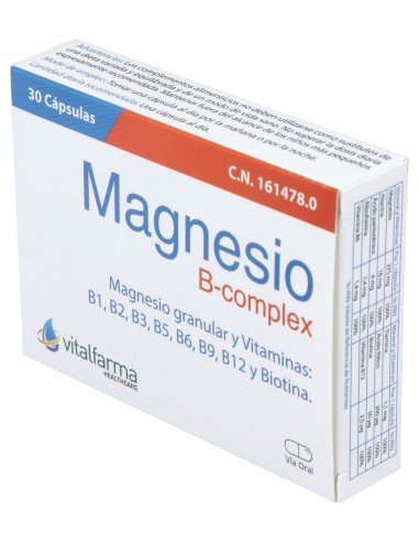 Vitalfarma Magnesio B Complex 30Cáps