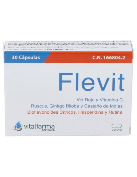 Flevit 30 Capsulas Vitalfarma