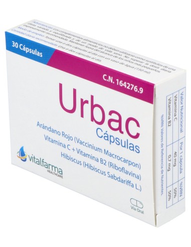 Urbac 30 Capsulas Vitalfarma