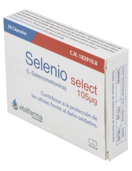 Vitalfarma Selenio Select 105 Mcg 30 Capsulas