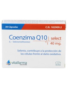 Vitalfarma Coenzima Q10 Select 40 Mg 30 Capsulas