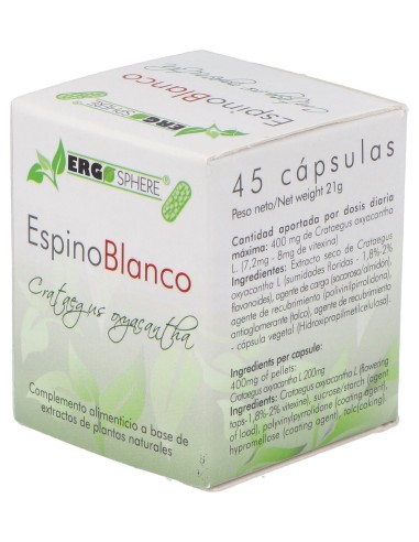 Ergonat Galenic Espino Blanco 45Caps