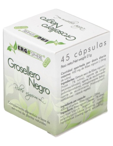 Ergonat Galenic Ergosphere Grosellero Negro 45Caps