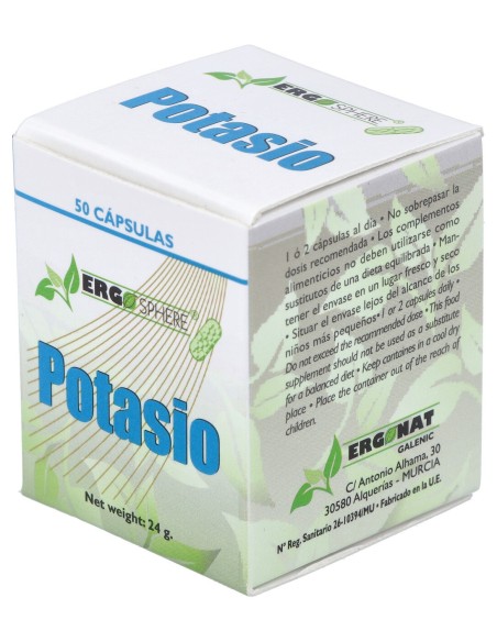 Ergonat Galenic Potasio 50Caps