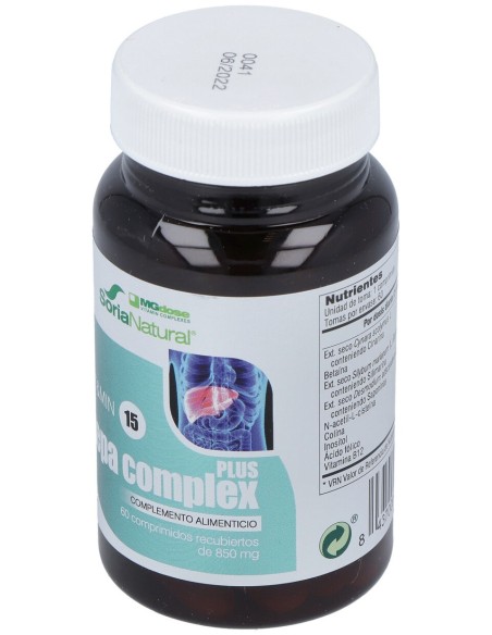 Mg Dose Soria Natural Vi&Min 15 Hepa Complex Plus 60Comp