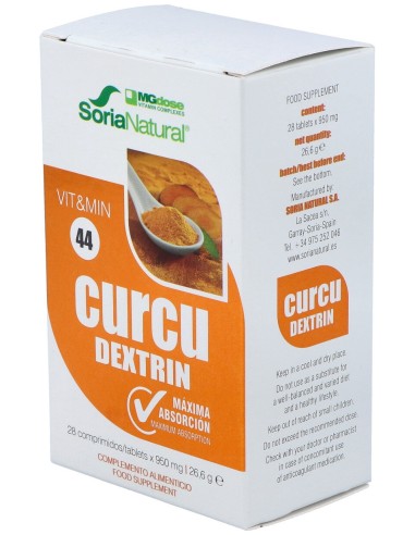 Soria Natural Vit&Min 44 Curcu Dextrin Mgdose...