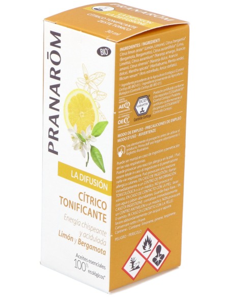 Pranarôm La Difusion Cítrico Tonificante Bio 30Ml