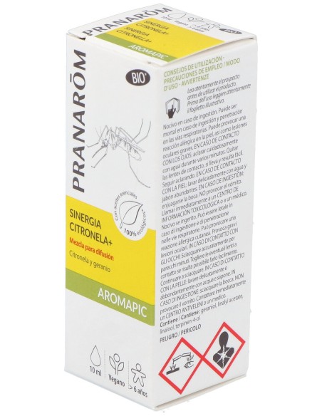 Aromapic Sinergia Citronela Aceite Difusion 10Ml.
