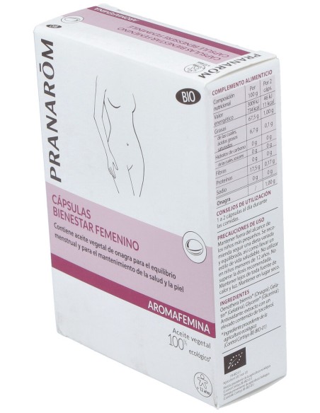 Pranarôm Bienestar Femenino Onagra Bio 30 Caps