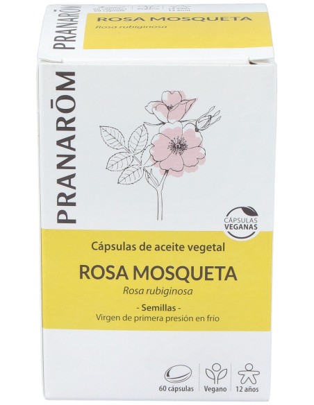 'Pranarôm Rose Musquée Capsules D''Huile Végétale 60Caps'