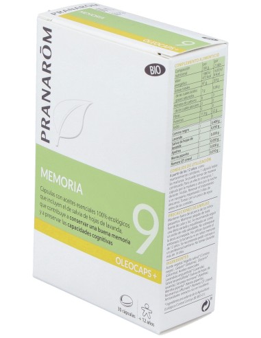 Oleocaps+ Plus 9 Memoria 30Cap. Bio
