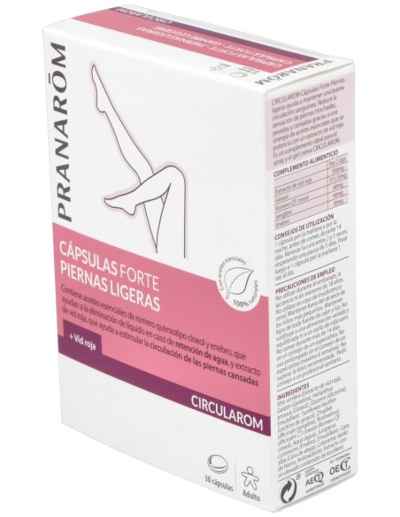 Pranarôm Circularom Cápsulas Forte Piernas Ligeras 30Caps
