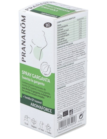 Aromaforce Spray Garganta 15Ml Pranarom