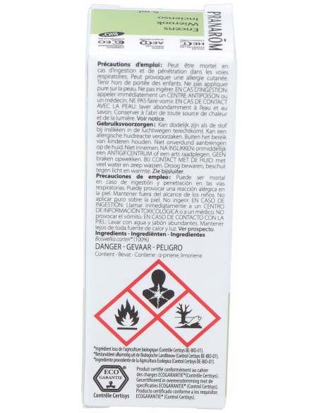 Pranarôm Aceite Esencial De Incienso Bio 5Ml