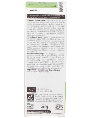 Pranarôm Aceite De Tomillo Común Qt Timol Bio 5Ml