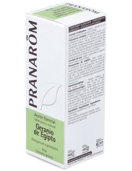 Pranarôm Aceite Esencial De Geranio De Egipto 10Ml