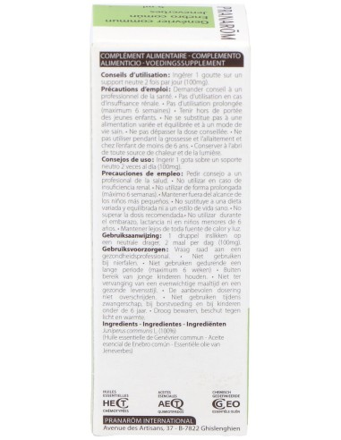 Pranarôm Aceite Esencial De Enebro Común 5Ml