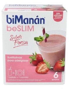 Bimanán® Sustitutive Batido Fresa 5+1 Sobres