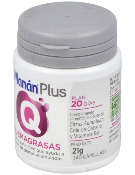 Bimanan Plus Q (Quemagrasas) 40 Caps