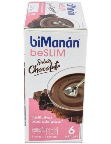 Bimanán Beslim Natillas Chocolate 6 Sobres 50G