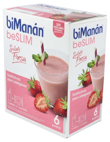Bimanán® Sustitutive Batido Fresa 5+1 Sobres