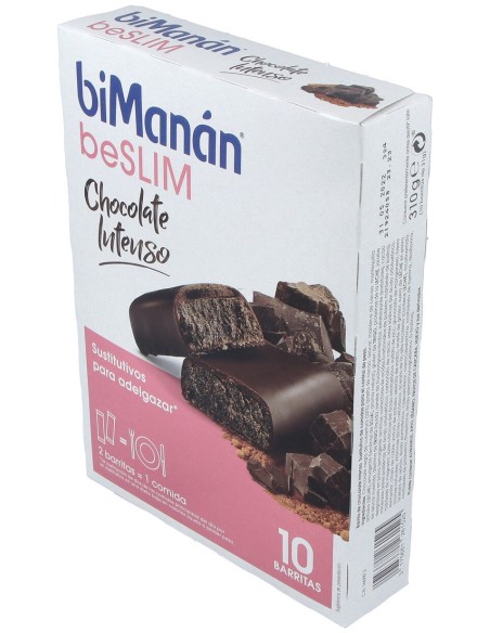 Bimanan Beslim Barritas Chocolate Intenso 10Ud