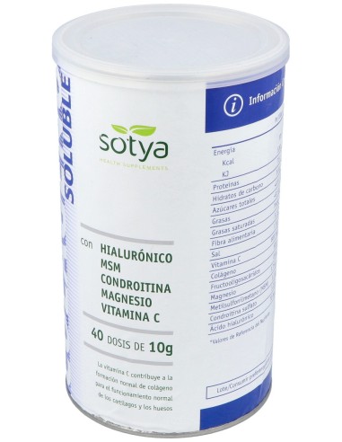 Sotya Colágeno + Ácido Hialurónico + Msm 400G
