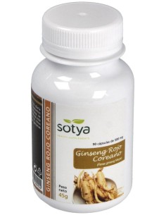 Sotya Ginseng Rojo Coreano 500Mg 90Cáps