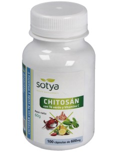 Sotya Chitosán + Té Verde + Vitamina C 600Mg 100Cáps