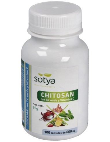 Sotya Chitosán + Té Verde + Vitamina C 600Mg...