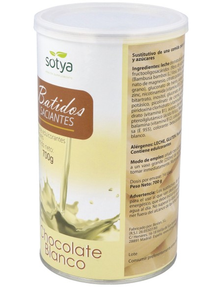 Batido Saciante Chocolate Blanco 700Gr.