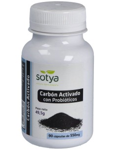 Sotya Carbón Vegetal Probiótico 550Mg 60Cáps