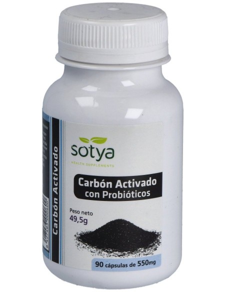 Sotya Carbón Vegetal Probiótico 550Mg 60Cáps