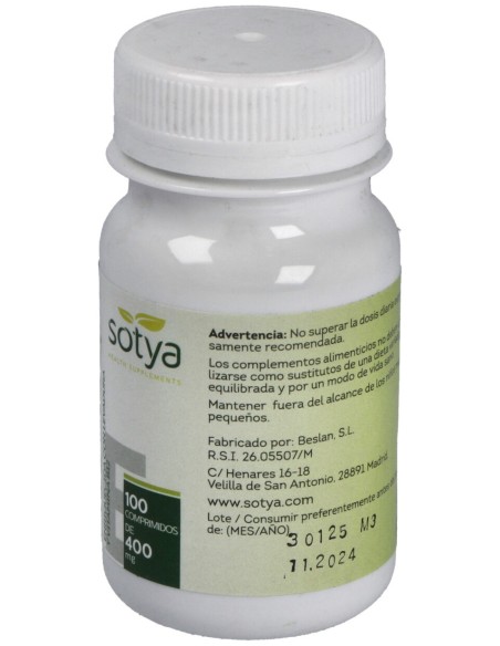 Sotya Espirulina 400Mg 100Comp