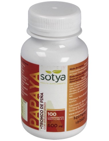 Sotya Papaya 600Mg 100Comp